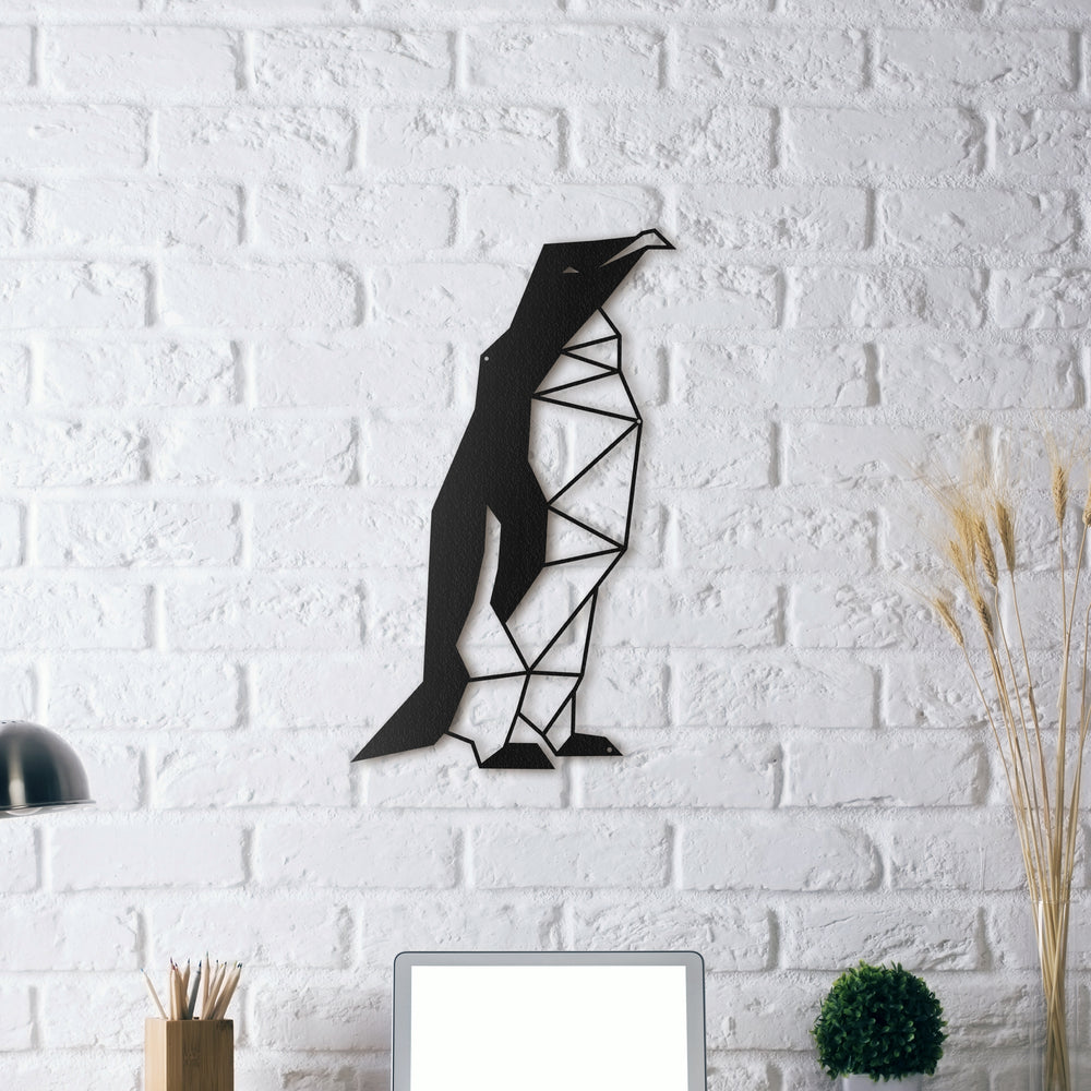 Penguin Design Metal Decoration
