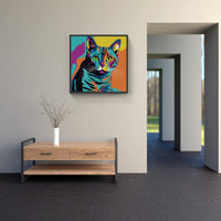 cat meow purr fur-Canvas-artwall-Artwall