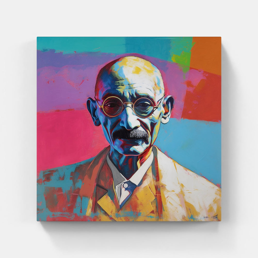 Gandhi Peace-Canvas-artwall-Artwall