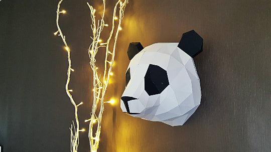 Panda Animal Paper Trophy