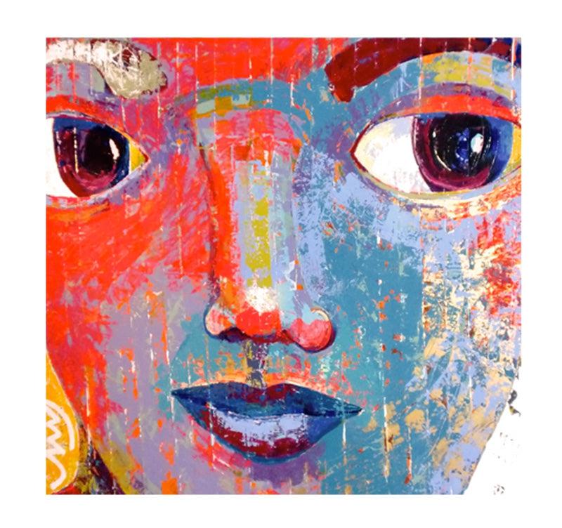 Woman's Face abstract art print