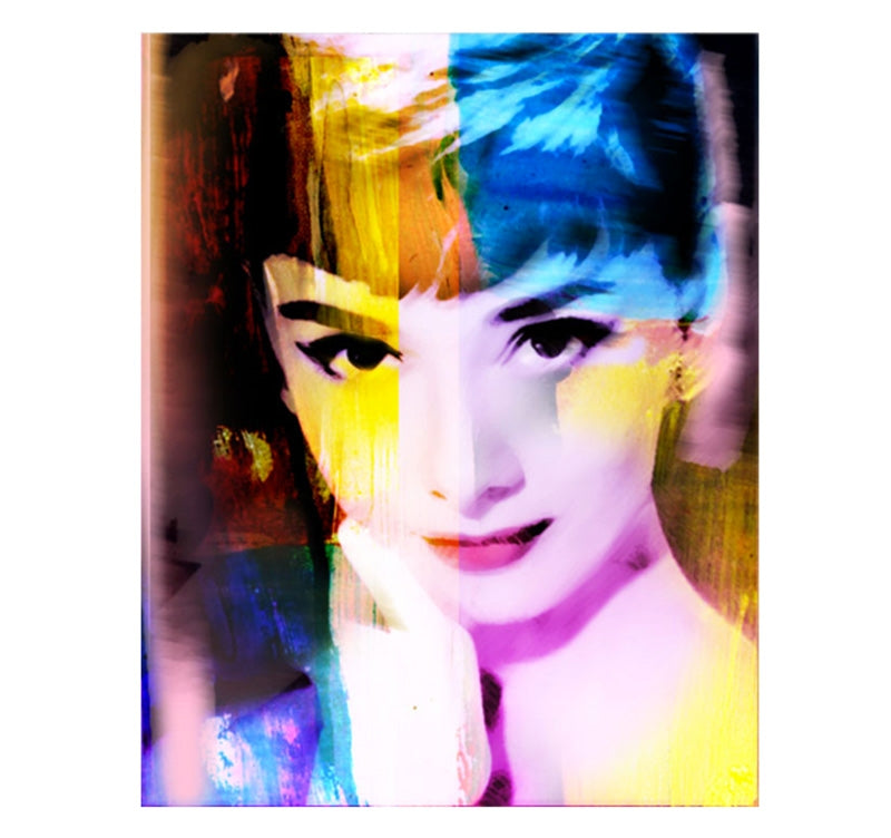 Audrey Hepburn tableau pop art