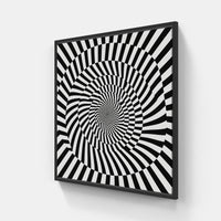 Visions of Optical Magic-Canvas-artwall-20x20 cm-Black-Artwall