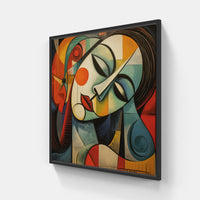 Picasso's Surreal Inspiration-Canvas-artwall-20x20 cm-Black-Artwall