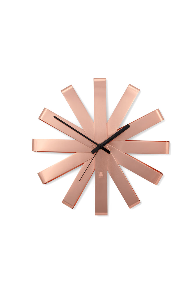 Copper Deco Wall Clock