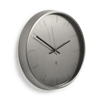 Meta Nickel Contemporary Clock