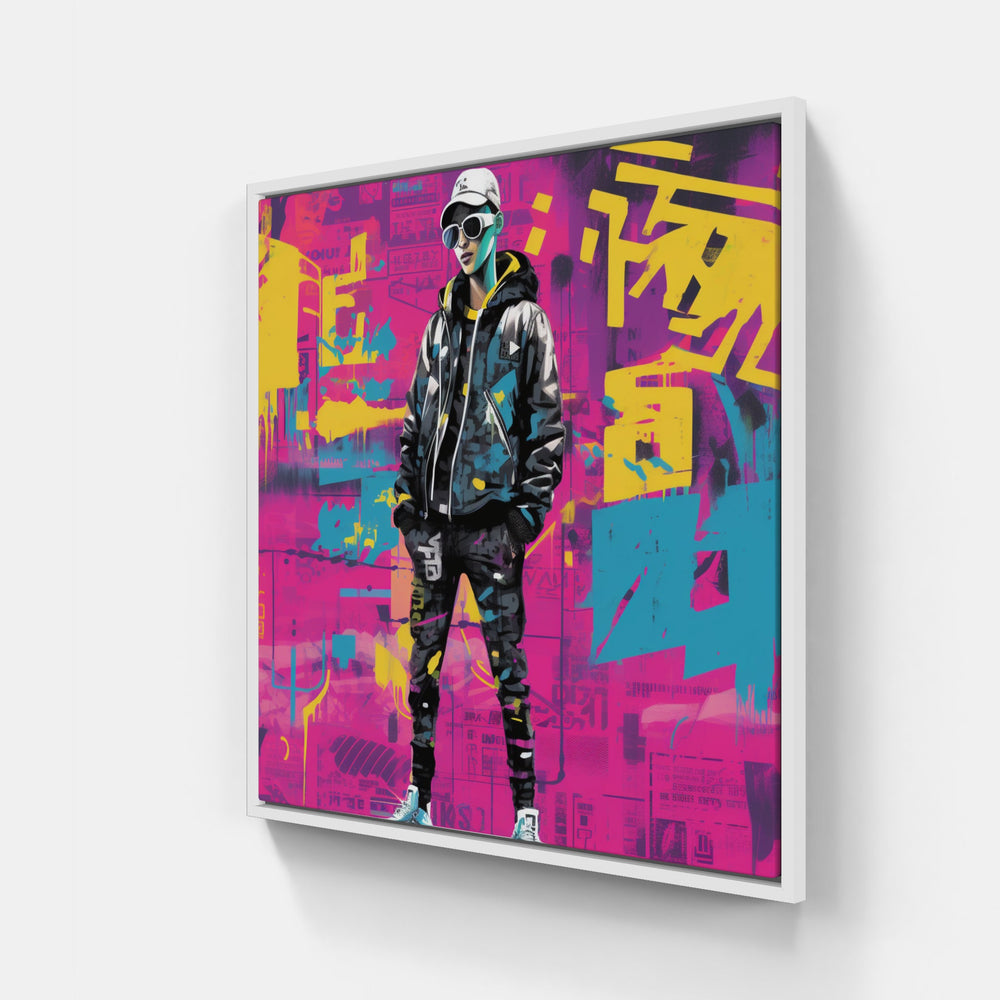 Streetwear Artistic Fusion-Canvas-artwall-20x20 cm-White-Artwall