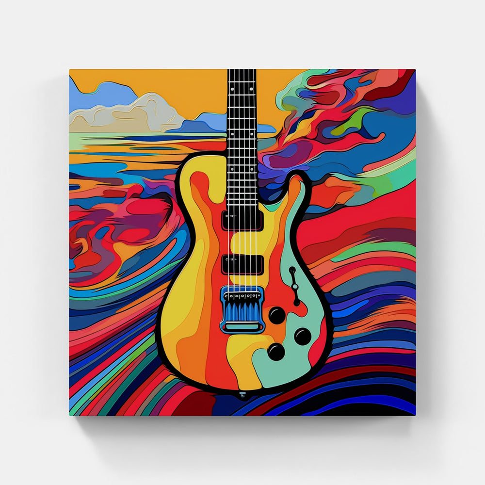 Charming Guitar Echo-Canvas-artwall-Artwall