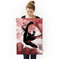 Poster Métal Black Spiderman