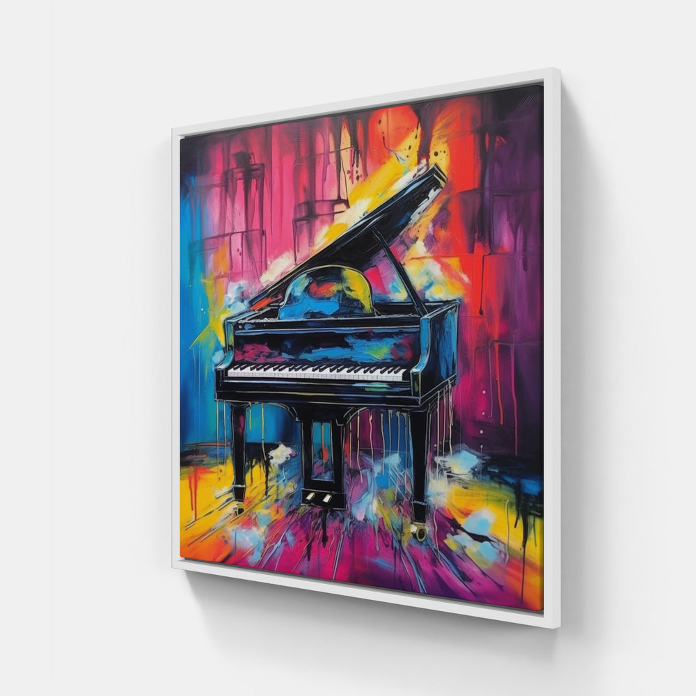 Captivating Piano Sonata-Canvas-artwall-20x20 cm-White-Artwall