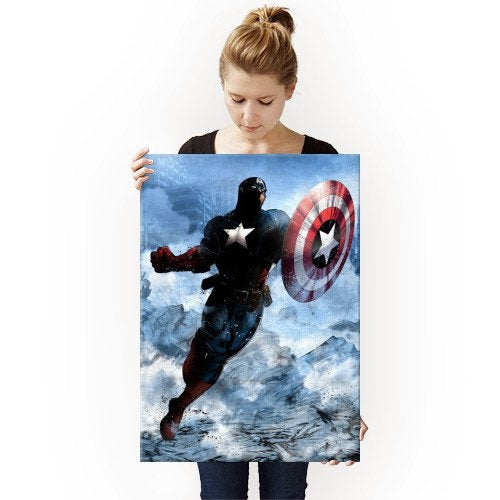 Dark Captain America Metal Poster