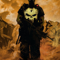 Black Punisher Metal Poster