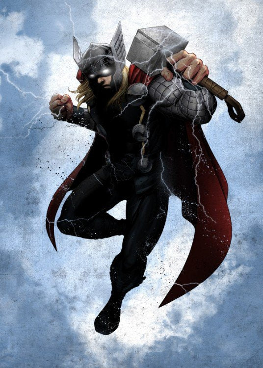 Poster Métal Black Thor