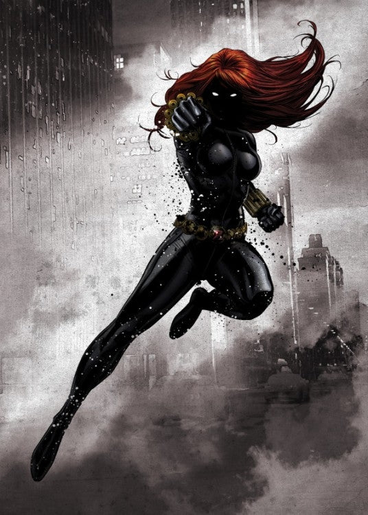 Black Widow Metal Poster