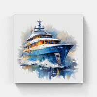 Midnight Sail Yacht Beauty-Canvas-artwall-Artwall