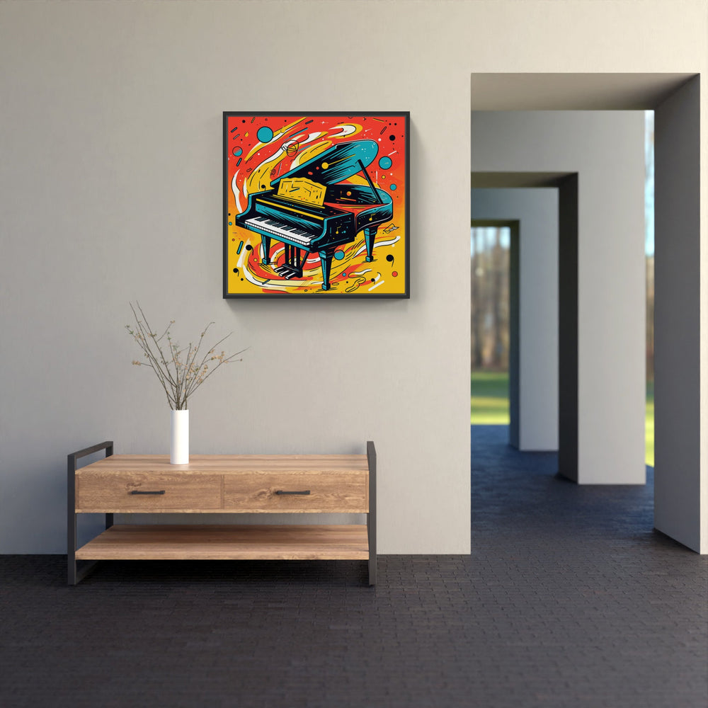 Vibrant Piano Serenade-Canvas-artwall-Artwall