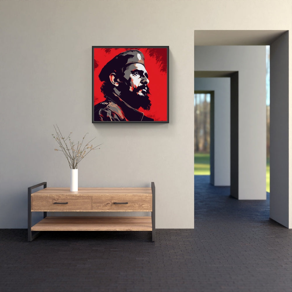 Fidel Castro Pop-Canvas-artwall-Artwall