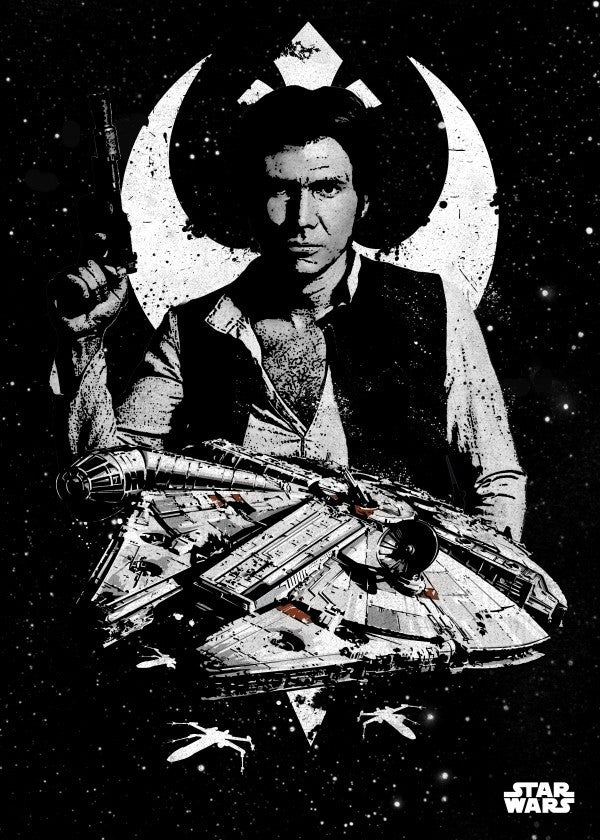 Poster Star Wars Faucon Millenium