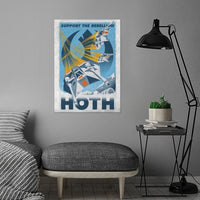 Hoth Star Wars Retro Poster