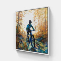 Bicycle Symphony-Canvas-artwall-20x20 cm-White-Artwall