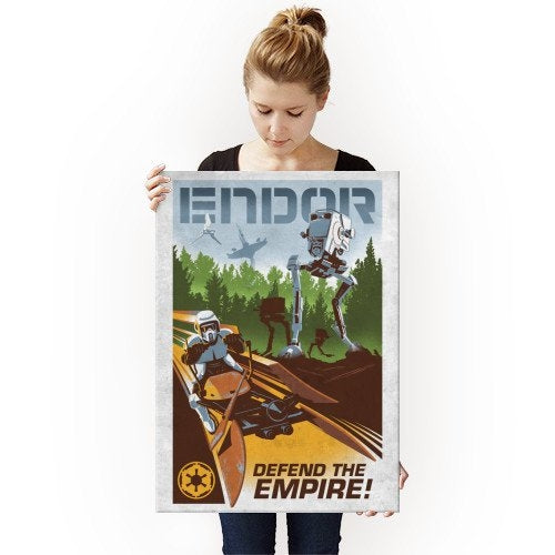 Poster Métal Rétro Endor