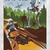 Endor Retro Poster Star Wars