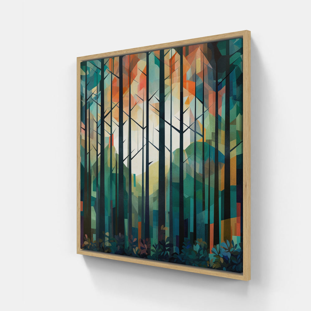 Tranquil Forest Stream-Canvas-artwall-Artwall