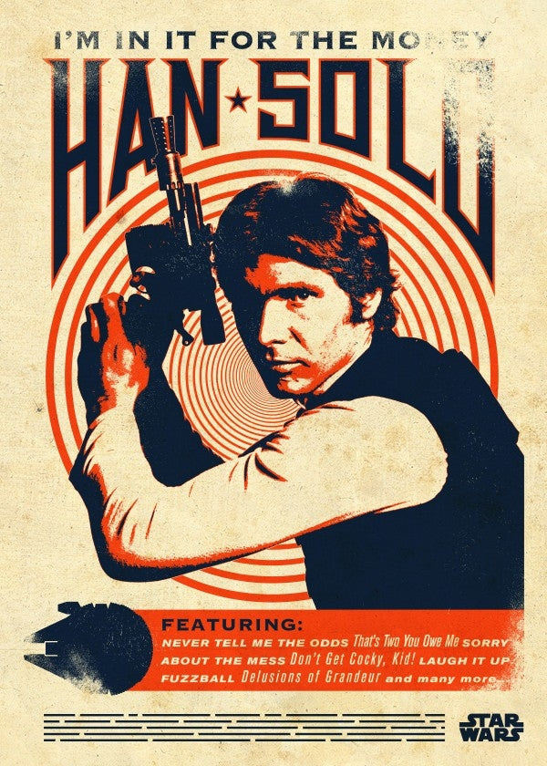 Han Solo Retro Poster