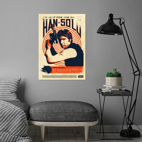 Han Solo Retro Poster