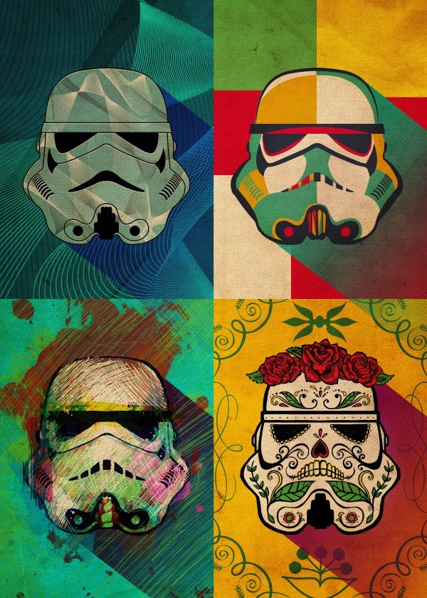 Pop Art Storm Trooper Poster