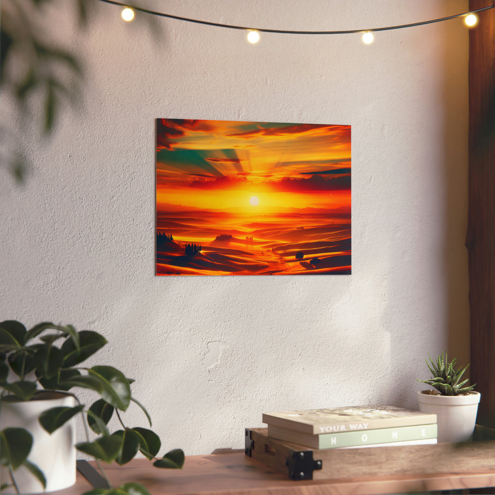 Brille mon soleil !- Tableau aluminium