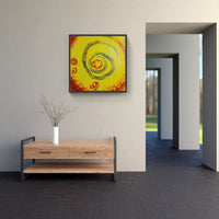 Yellow lovers bright-Canvas-artwall-Artwall