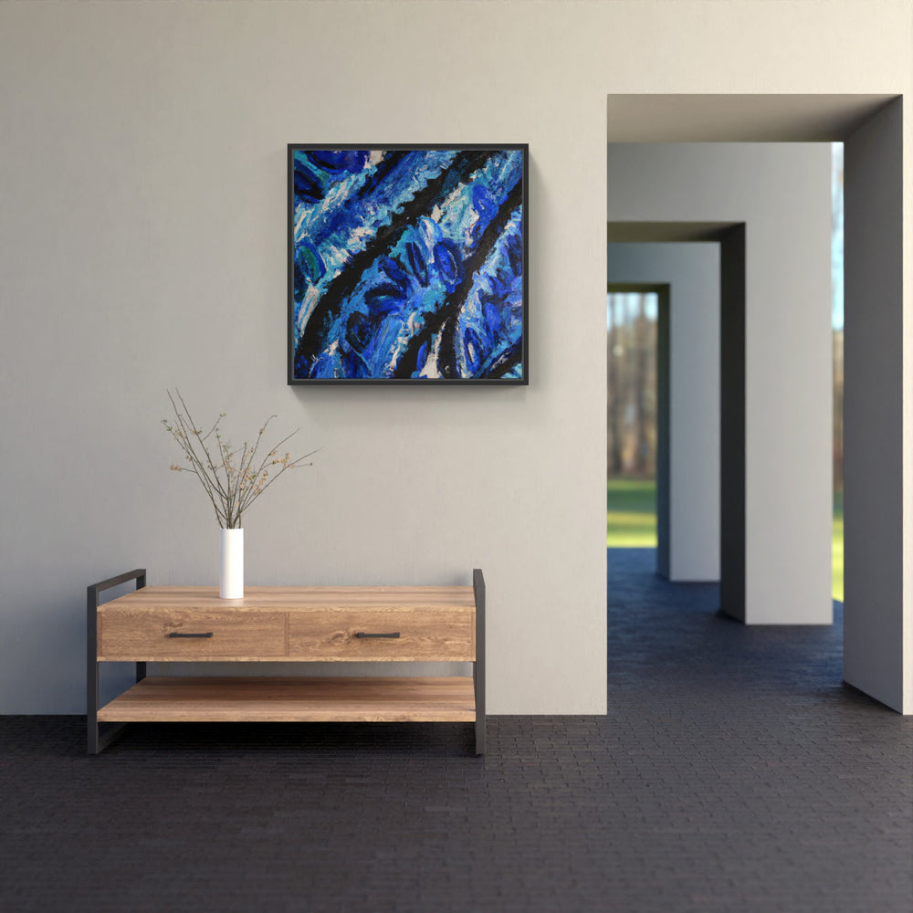 Blues on time fade-Canvas-artwall-Artwall