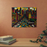 La ville qui ne dort jamais - Tableau aluminium