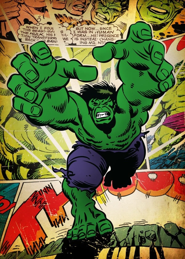 Hulk Retro Poster