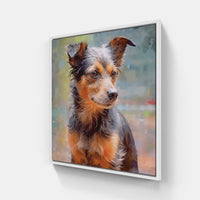 Happy Hound-Canvas-artwall-20x20 cm-White-Artwall