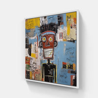 Captivating Basquiat Essence-Canvas-artwall-20x20 cm-White-Artwall