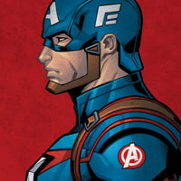 Blue Captain America Wall Poster