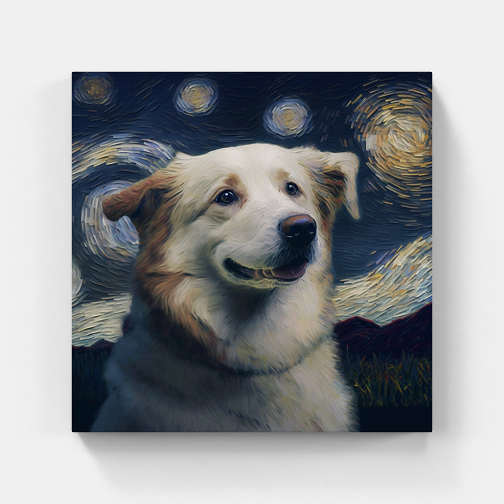 dog love peace joy-Canvas-artwall-Artwall