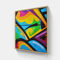 Graffiti Street Art Shine-Canvas-artwall-20x20 cm-Wood-Artwall