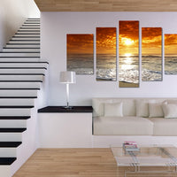 Sunset Sea Modern Art Frame