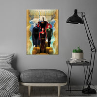 Justice League Retro Poster