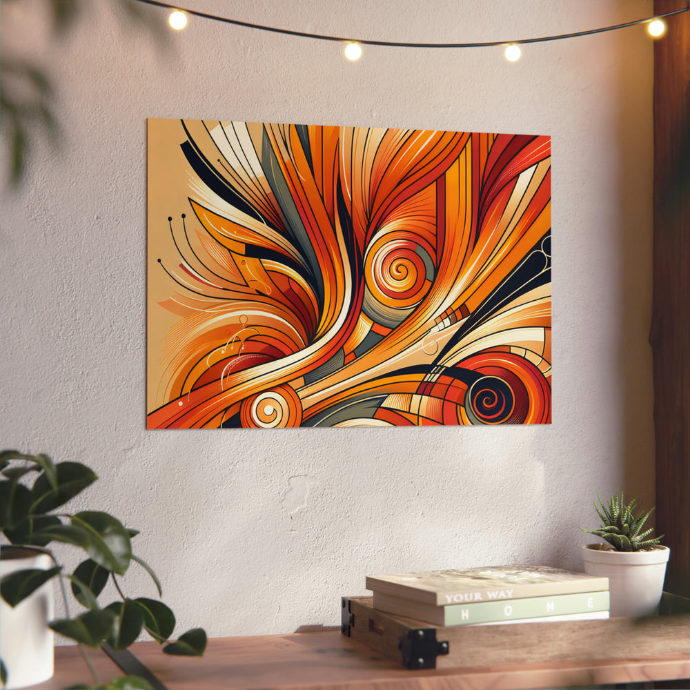 Orange soucis amour- Tableau aluminium