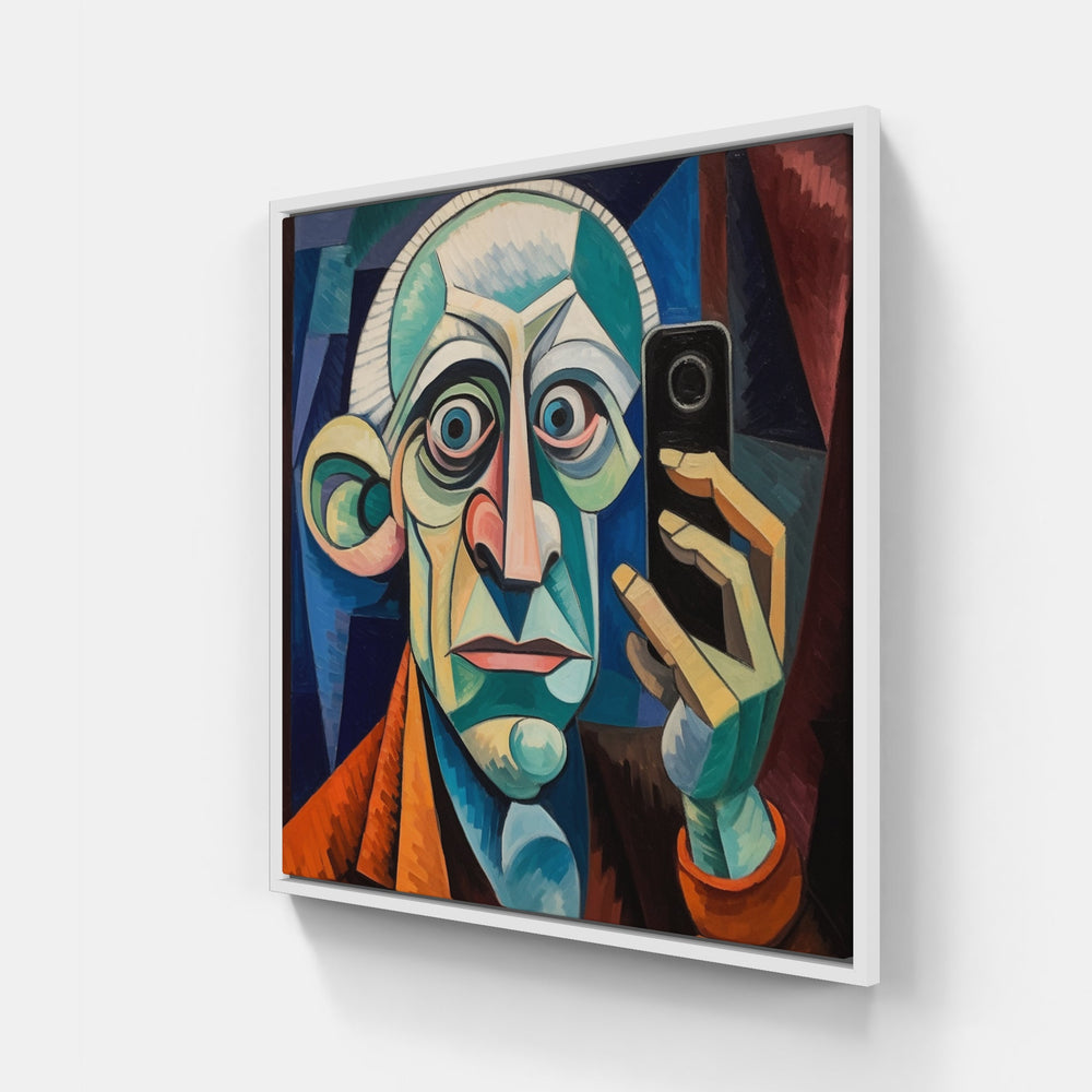 Picasso's Dynamic Energy-Canvas-artwall-20x20 cm-White-Artwall