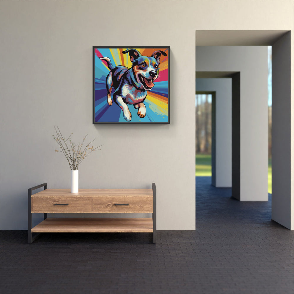 Dog come play-Canvas-artwall-Artwall