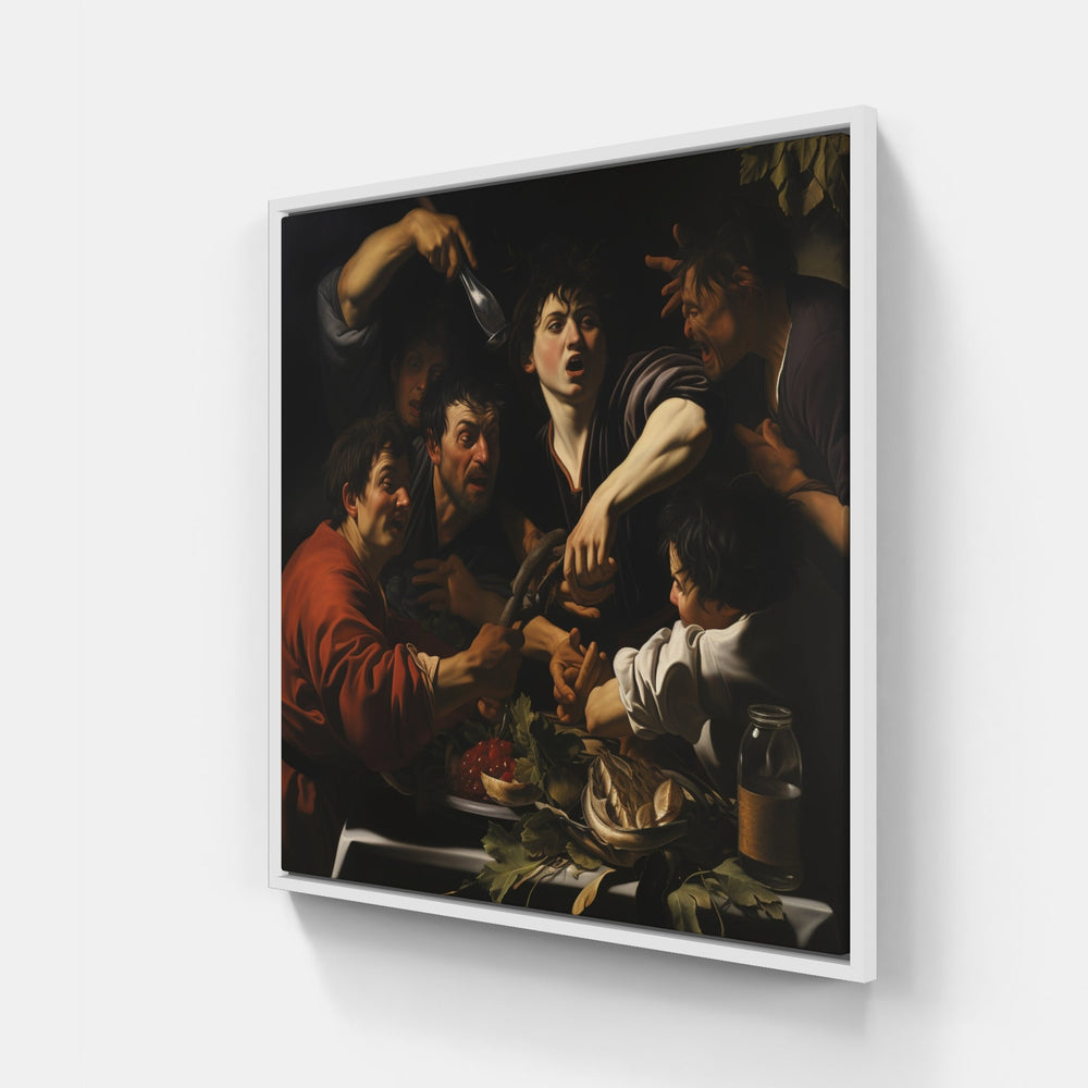 Timeless Caravaggio Creation-Canvas-artwall-20x20 cm-White-Artwall