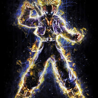 Saiyan God Metallic Poster