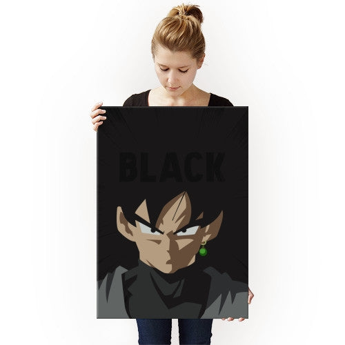 Poster Métallique Black Goku
