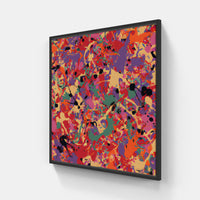 Pollock drip paint-Canvas-artwall-20x20 cm-Black-Artwall