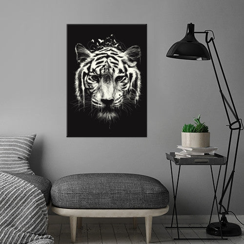 Poster Metal Tigre Nature